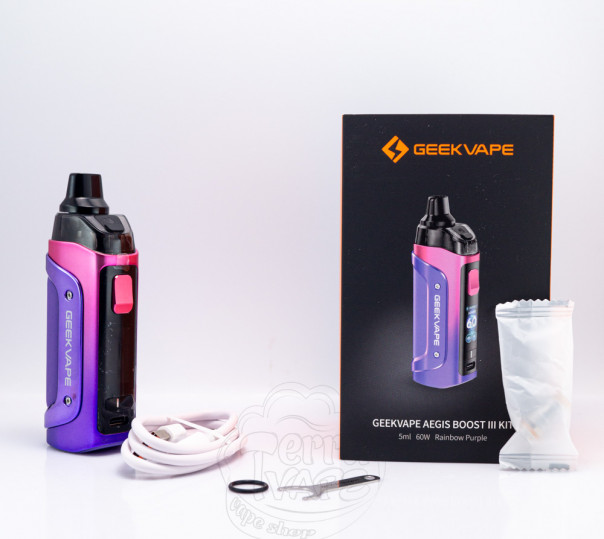 Geekvape Aegis Boost 3 Pod Mod Kit 3000mAh Silver Багаторазова POD система Geekvape Aegis Boost 3 Pod Mod Kit 3000mAh Silver Багаторазова POD система