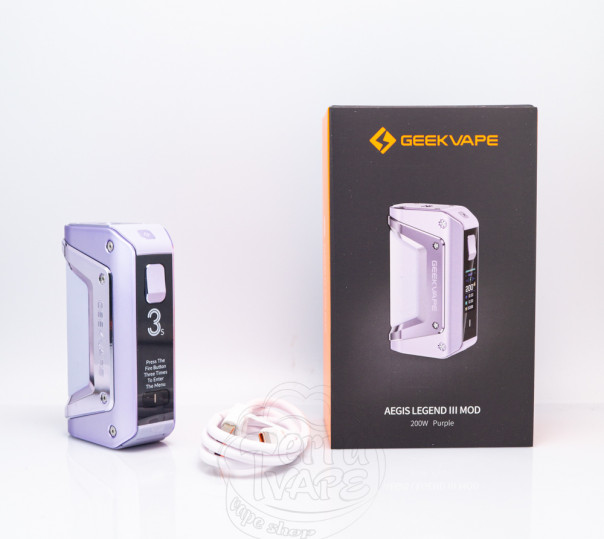 Geekvape Aegis Legend 3 Box Mod 200W Silver Бокс мод Geekvape Aegis Legend 3 Box Mod 200W Silver Бокс мод