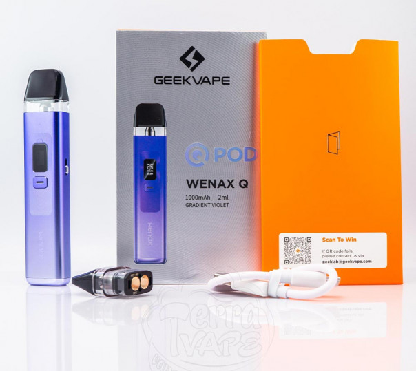 Geekvape Wenax Q Pod Kit 1000mAh Багаторазова POD система Geekvape Wenax Q Pod Kit 1000mAh Багаторазова POD система