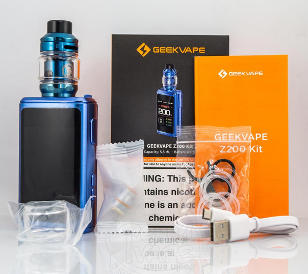 GeekVape Z200 Mod Kit с баком Z Sub Ohm 2021 Tank Atomizer 5.5ml 200W Стартовый набор GeekVape Z200 Mod Kit с баком Z Sub Ohm 2021 Tank Atomizer 5.5ml 200W Стартовый набор