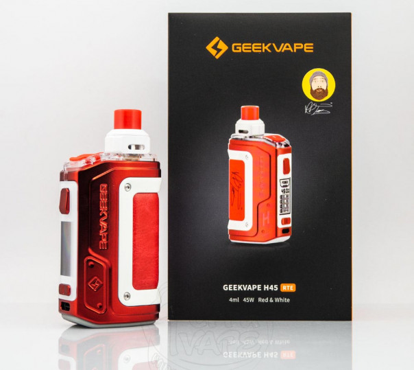 GeekVape H45 (Aegis Hero 2) Pod Kit Red/White Багаторазова POD система