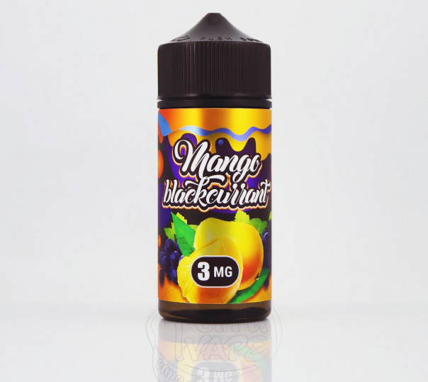 Рідина Flamingo Organic Mango Blackcurrant 100ml 0mg без нікотину зі смаком манго і смородини
