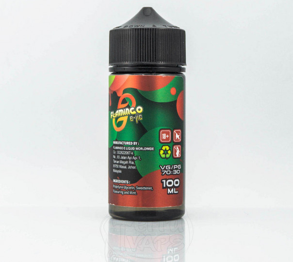 Жидкость Flamingo Organic Apple Lychee 100ml 3mg на органическом никотине со вкусом личи и яблока Жидкость Flamingo Organic Apple Lychee 100ml 3mg на органическом никотине со вкусом личи и яблока