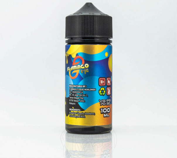 Жидкость Flamingo Organic Honeydew Bubblegum 100ml 3mg на органическом никотине со вкусом дынной жвачки Жидкость Flamingo Organic Honeydew Bubblegum 100ml 3mg на органическом никотине со вкусом дынной жвачки