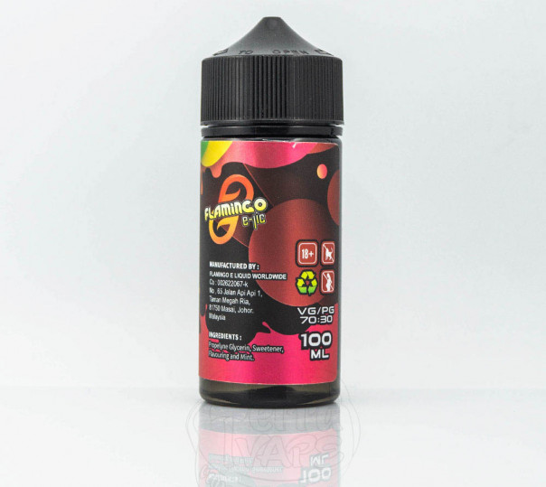Рідина Flamingo Organic Raspberry Honeydew 100ml 0mg без нікотину зі смаком малини та дині Рідина Flamingo Organic Raspberry Honeydew 100ml 0mg без нікотину зі смаком малини та дині