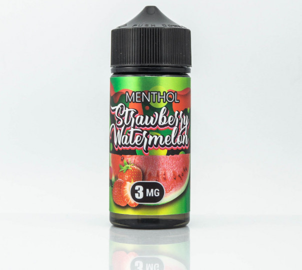 Рідина Flamingo Organic Strawberry Watermelon 100ml 0mg без нікотину зі смаком полуниці та кавуна