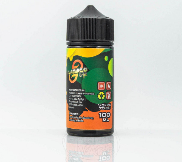 Рідина Flamingo Organic Triple Mango 100ml 0mg без нікотину зі смаком манго Рідина Flamingo Organic Triple Mango 100ml 0mg без нікотину зі смаком манго