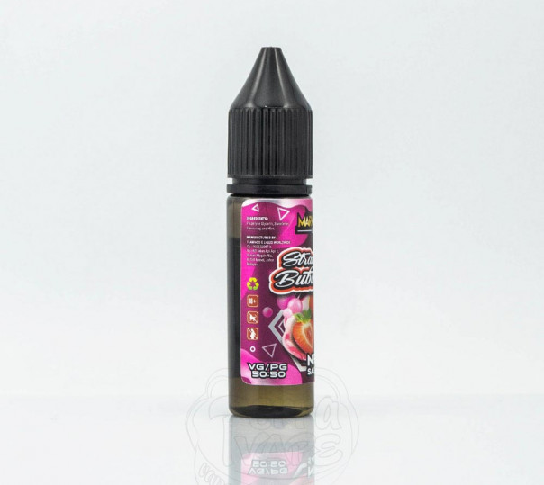 Рідина Marvellous Brew Salt Strawberry Bubblegum 15ml 35mg на сольовому нікотині зі смаком жуйки з полуницею Рідина Marvellous Brew Salt Strawberry Bubblegum 15ml 35mg на сольовому нікотині зі смаком жуйки з полуницею