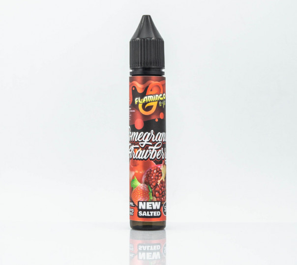 Жидкость Flamingo Salt Pomegranate Strawberry 30ml 35mg на солевом никотине со вкусом граната и клубники