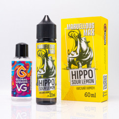 Marvellous Max Organic Hippo Sour Lemon 60ml 3mg