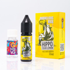 Marvellous Max Salt Hippo Sour Lemon 15ml 50mg