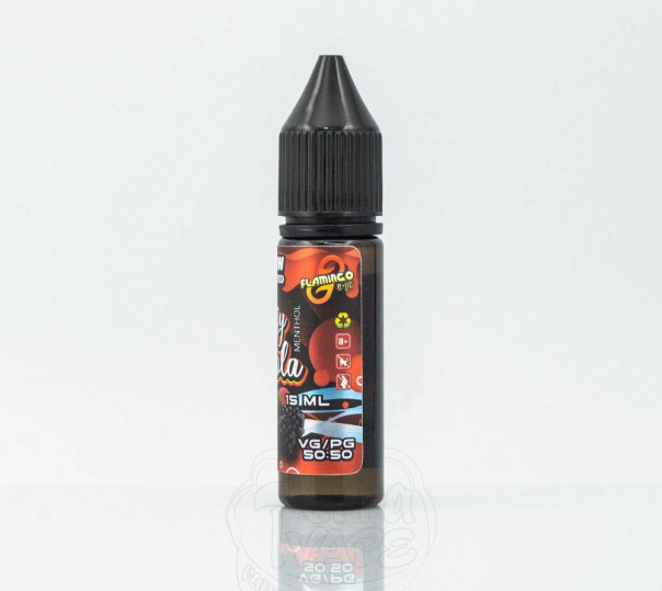 Жидкость Flamingo Salt Berry Cola 15ml 35mg на солевом никотине со вкусом ягодной Кока-колы Жидкость Flamingo Salt Berry Cola 15ml 35mg на солевом никотине со вкусом ягодной Кока-колы