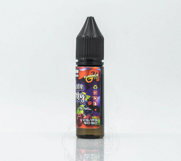 Жидкость Flamingo Salt Ribena Cherry 15ml 35mg на солевом никотине со вкусом вишневой содовой Жидкость Flamingo Salt Ribena Cherry 15ml 35mg на солевом никотине со вкусом вишневой содовой
