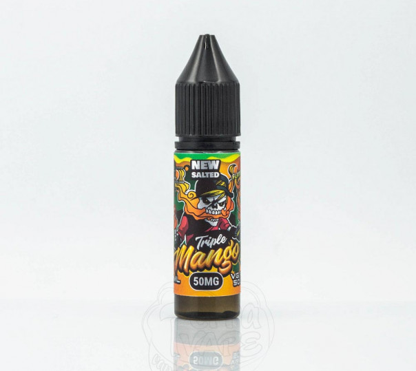 Рідина Flamingo Salt Triple Mango 15ml 50mg на сольовому нікотині зі смаком манго