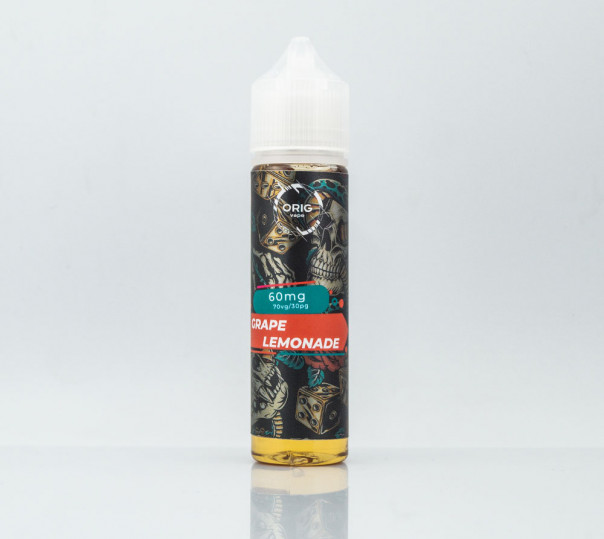 Жидкость Orig Vape Grape Lemonade 60ml 1.5mg на органическом никотине со вкусом лимонада с виноградом