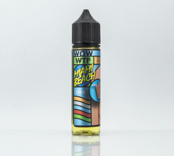 Рідина WOW WTF Miami Beach Cold 60ml 0mg без нікотину зі смаком тропічних фруктів з холодком