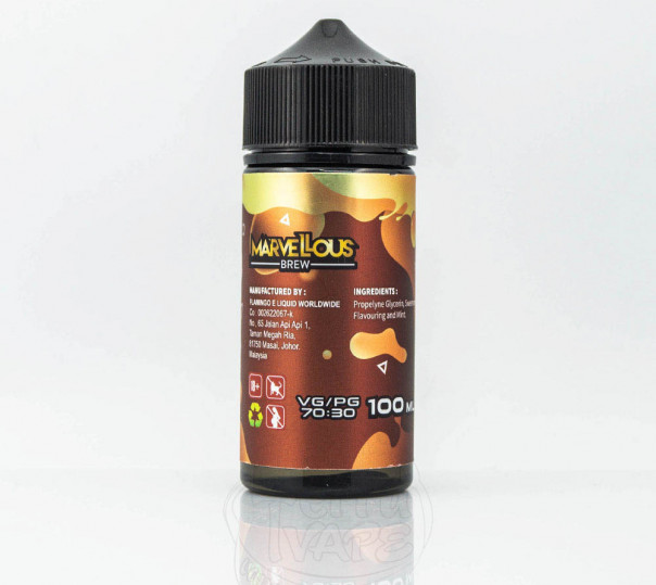 Жидкость Marvellous Brew Peach Bubblegum 100ml 3mg на органическом никотине со вкусом жвачки с персиком Жидкость Marvellous Brew Peach Bubblegum 100ml 3mg на органическом никотине со вкусом жвачки с персиком