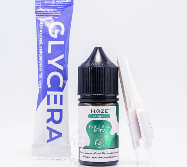 Жидкость Haze Lab Malaysia Salt Двойная мята 30ml 50mg (набор компонентов)