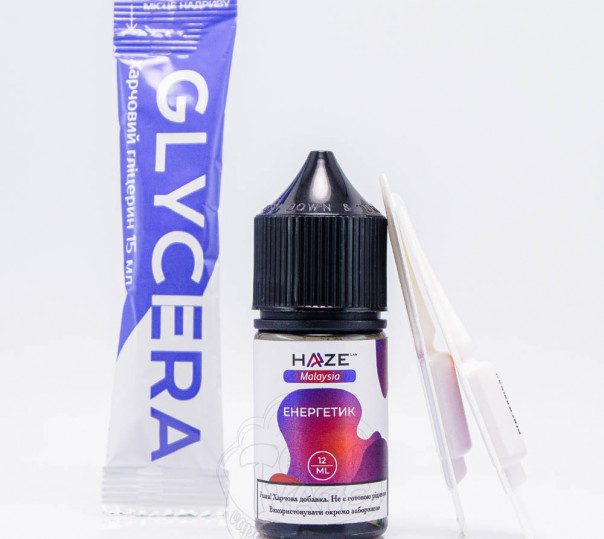 Рідина Haze Lab Malaysia Salt Енергетик 30ml 50mg (набір компонентів)