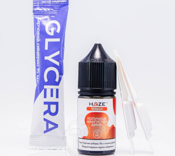 Рідина Haze Lab Malaysia Salt Полуниця Мангустин Диня 30ml 50mg (набір компонентів)