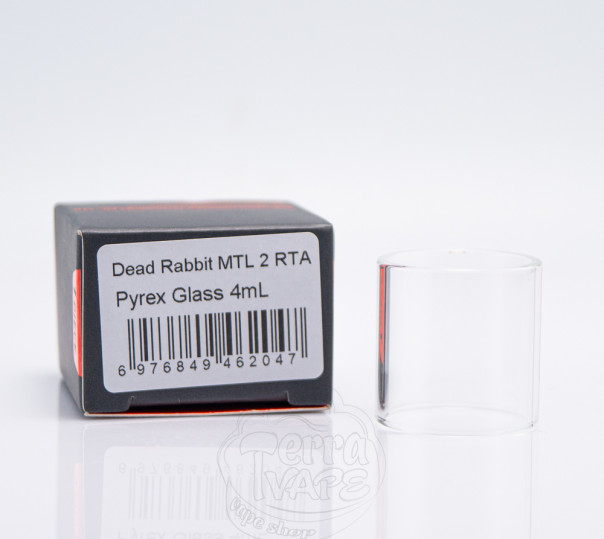 Скло для Hellvape Dead Rabbit MTL 2 RTA Pyrex Glass 2ml/4ml Скло для Hellvape Dead Rabbit MTL 2 RTA Pyrex Glass 2ml/4ml