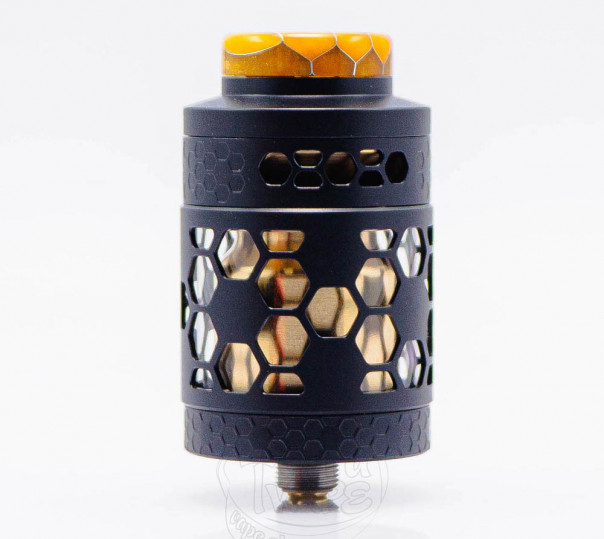 Hellvape Dead Rabbit 4 RTA Pro Tank Atomizer Black Gold Обслуживаемый бак