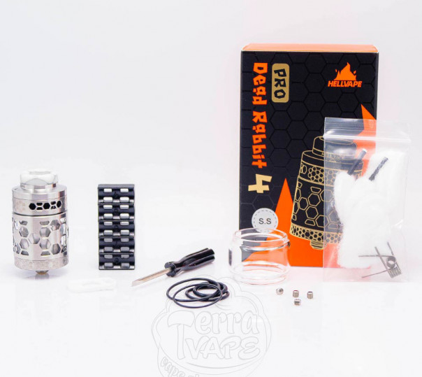 Hellvape Dead Rabbit 4 RTA Pro Tank Atomizer Обслуживаемый бак Hellvape Dead Rabbit 4 RTA Pro Tank Atomizer Обслуживаемый бак