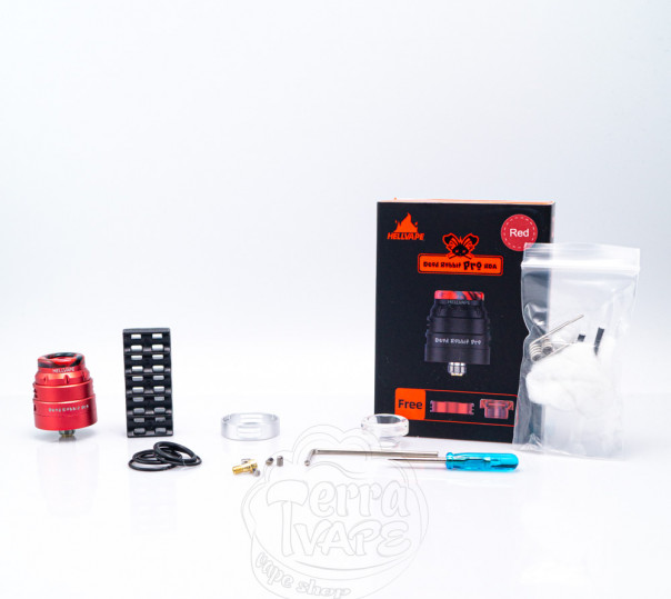Hellvape Dead Rabbit Pro RDA Red Дріпка Hellvape Dead Rabbit Pro RDA Red Дріпка