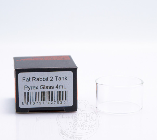 Скло HellVape Fat Rabbit 2 Tank Replacement Glass Tube Скло HellVape Fat Rabbit 2 Tank Replacement Glass Tube