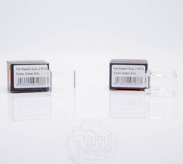 Стекло для вейпа Hellvape Fat Rabbit Solo 2 RTA Pyrex Glass