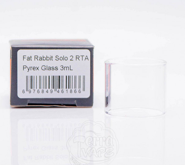 Скло для вейпу Hellvape Fat Rabbit Solo 2 RTA Pyrex Glass 3ml Скло для вейпу Hellvape Fat Rabbit Solo 2 RTA Pyrex Glass 3ml