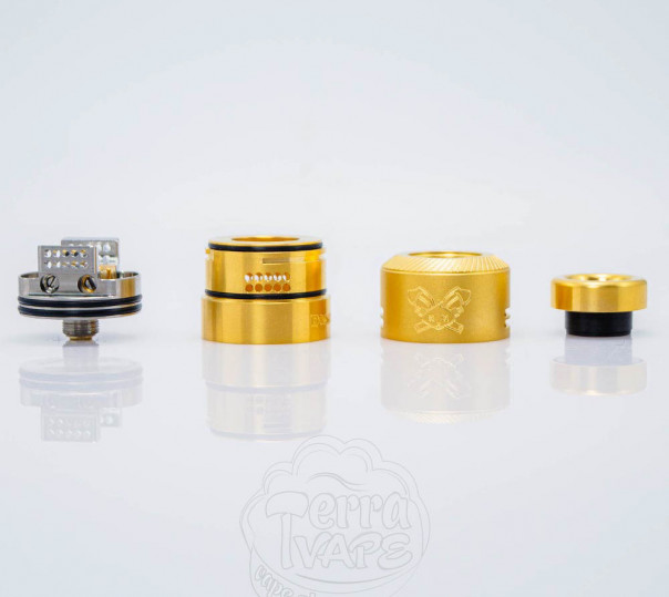 Hellvape Dead Rabbit 4 RDA Gold Дріпка Hellvape Dead Rabbit 4 RDA Gold Дріпка