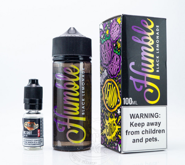 Рідина Humble Organic Shortfill Black Lemonade 120ml 3mg на органічному нікотині