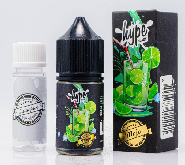Рідина Hype Black Salt Mojo 30ml 25mg зі смаком мохіто (набір компонентів)