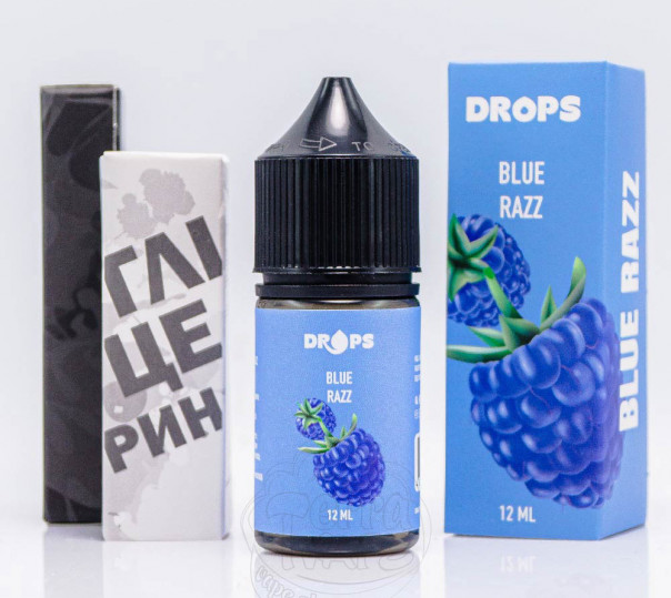 Рідина Hype Drops Salt Blue Razz 30ml 60mg зі смаком блакитної малини (набір компонентів)