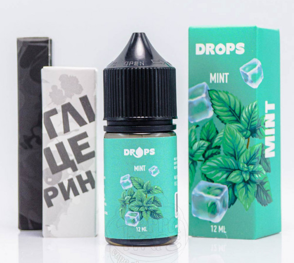 Жидкость Hype Drops Salt Mint 30ml 50mg со вкусом мяты (набор компонентов)