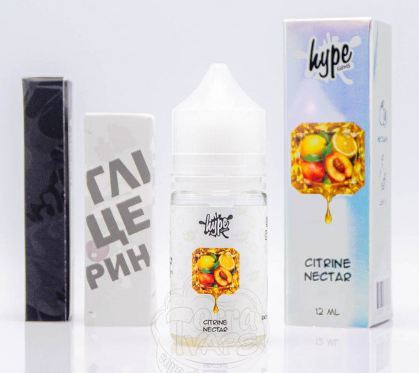 Рідина Hype Gems Salt Citrine Nectar 30ml 25mg зі смаком нектарину та лимону (набір компонентів)