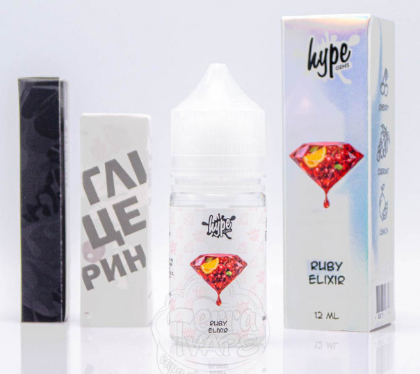 Рідина Hype Gems Salt Ruby Elixir 30ml 60mg зі смаком вишні, смородини та лимона (набір компонентів)