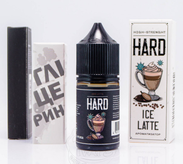 Жидкость Hype Hard Salt Ice Latte 30ml 70mg со вкусом айс латте (набор компонентов)