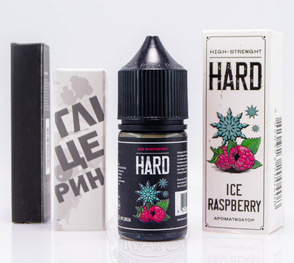Рідина Hype Hard Salt Ice Raspberry 30ml 70mg зі смаком малини з льодом (набір компонентів)
