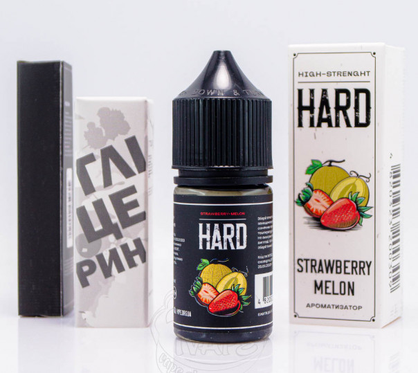 Рідина Hype Hard Salt Strawberry Melon 30ml 70mg зі смаком полуниці і дині (набір компонентів)