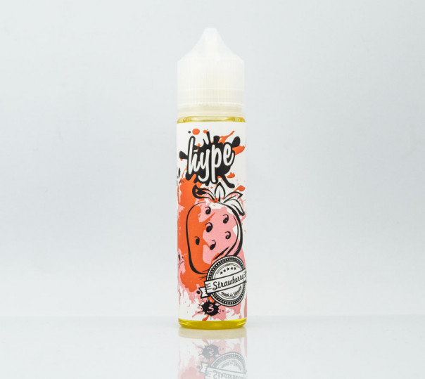 Рідина Hype Organic Strawberry 60ml 1.5mg на органічному нікотині зі смаком полуниці