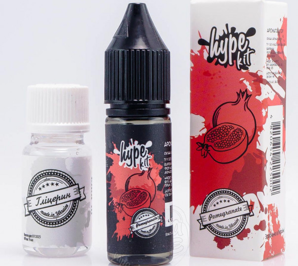Жидкость Hype Salt Pomegranate 15ml 50mg со вкусом граната (набор компонентов)