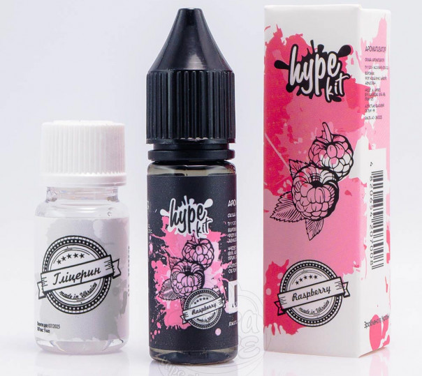 Рідина Hype Salt Raspberry 15ml 50mg зі смаком малини (набір компонентів)