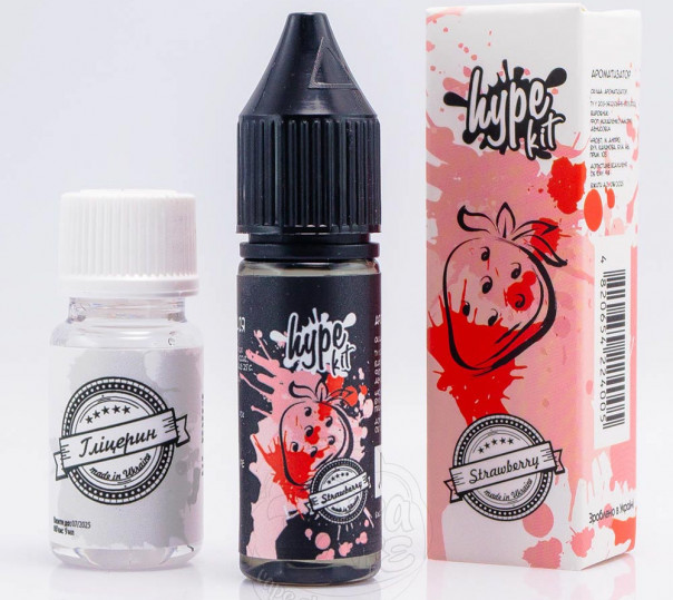 Жидкость Hype Salt Strawberry 15ml 50mg со вкусом клубники (набор компонентов)