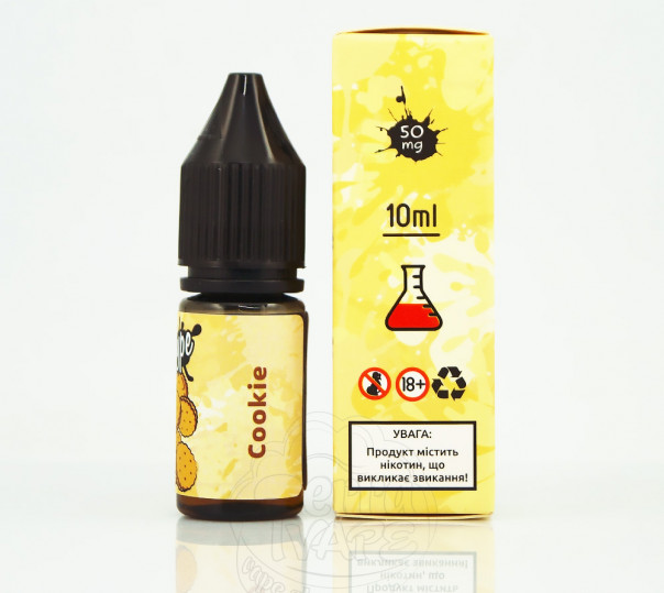 Рідина Hype Salt New Cookie 10ml 50mg на сольовому нікотині зі смаком печива Рідина Hype Salt New Cookie 10ml 50mg на сольовому нікотині зі смаком печива