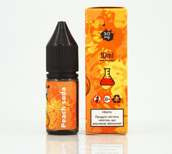 Рідина Hype Salt New Peach Soda 10ml 50mg на сольовому нікотині зі смаком персикової содової Рідина Hype Salt New Peach Soda 10ml 50mg на сольовому нікотині зі смаком персикової содової