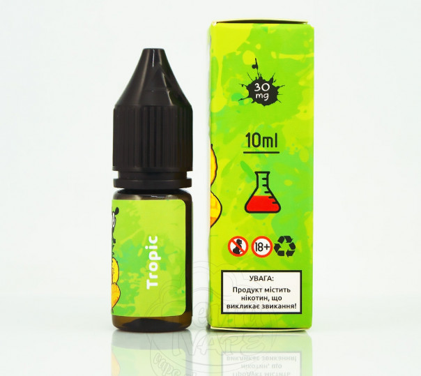 Рідина Hype Salt New Tropic 10ml 15mg на сольовому нікотині зі смаком тропічного коктейлю Рідина Hype Salt New Tropic 10ml 15mg на сольовому нікотині зі смаком тропічного коктейлю