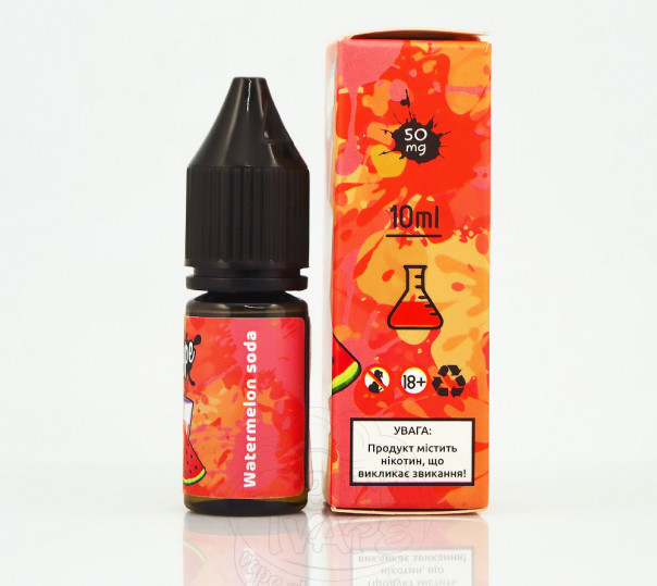 Жидкость Hype Salt New Watermelon Soda 10ml 50mg на солевом никотине со вкусом арбузного лимонада Жидкость Hype Salt New Watermelon Soda 10ml 50mg на солевом никотине со вкусом арбузного лимонада