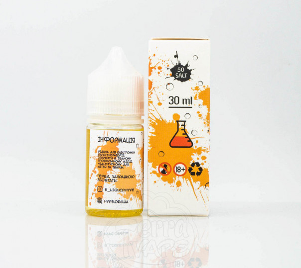 Жидкость Hype Salt Mandarin 30ml 35mg на солевом никотине со вкусом апельсиновой содовой Жидкость Hype Salt Mandarin 30ml 35mg на солевом никотине со вкусом апельсиновой содовой